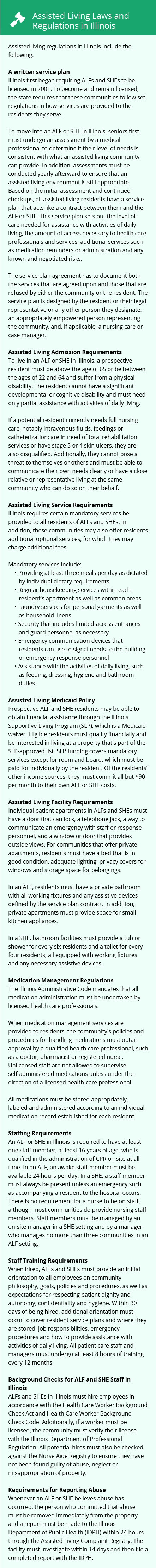 Laws and Regulations in Illinois