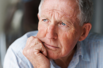 senior man thinking