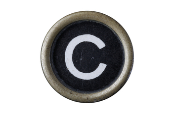 Isolated Letter C