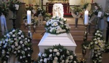 the funeral...