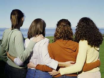 women-hugging