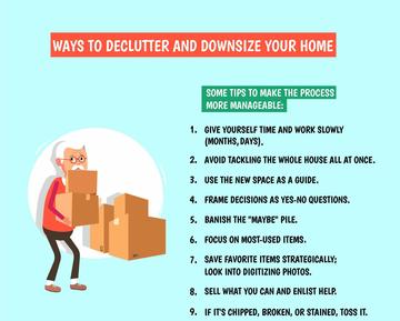 Caring senior downsize tips