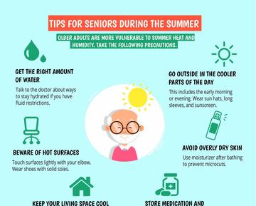 Caring senior summer tips