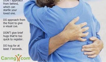 How to give an alzheimers hug