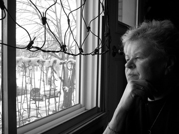 Looking out the window