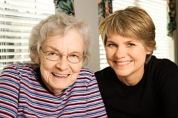 Elderly Woman and Younger Woman
