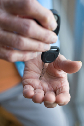 handing over the keys