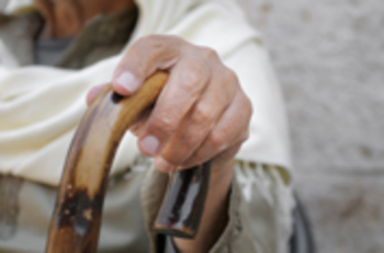 Old Woman with Cane