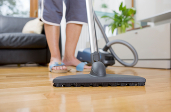 Woman Vacuuming