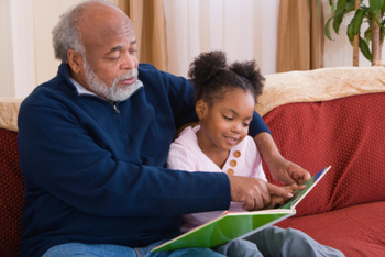 reading with a loved one