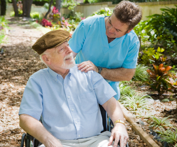 Elderly Patient and Nurse