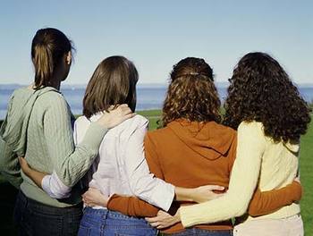 women-hugging
